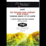 D’Agostino’s Trattoria – Las Vegas – The Prisoner Wine Company Wine Dinner