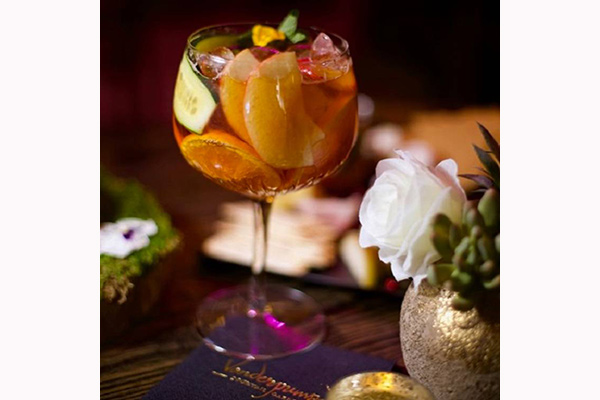 The “Giggy Tonic” cocktail at Vanderpump Cocktail Garden at Caesars Palace.  (Caesars Entertainment)